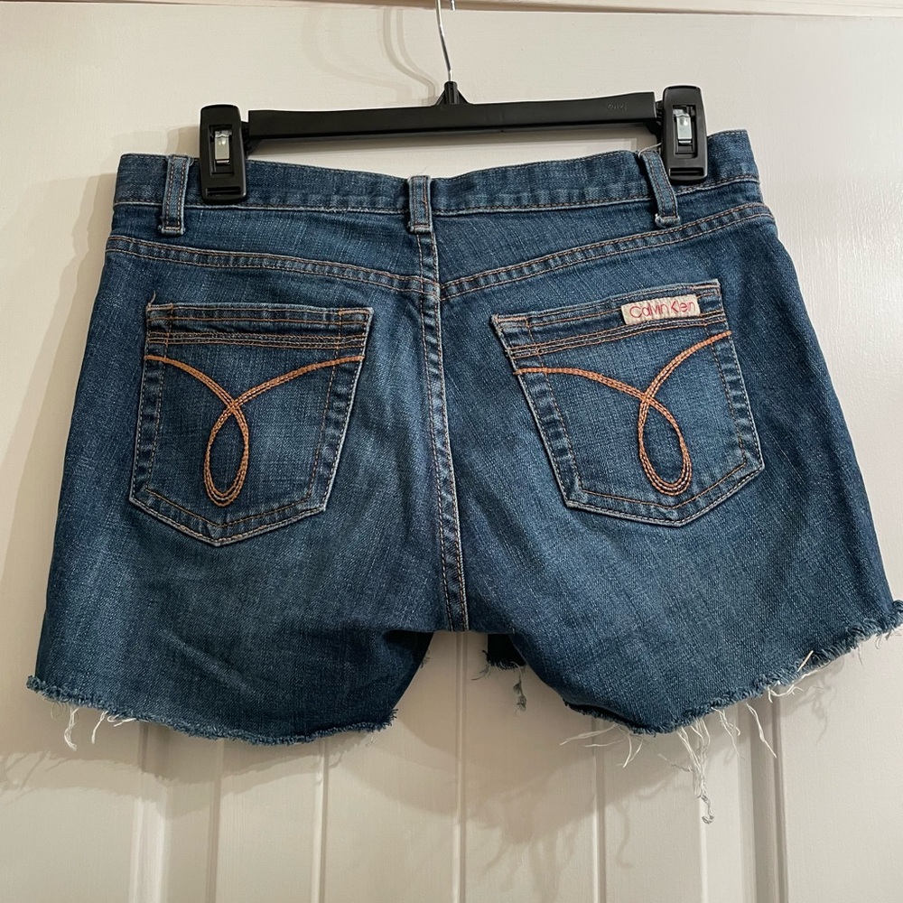 Calvin Klein denim shorts, size 4